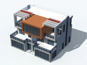 urban architecture - private villas 41 3D Model