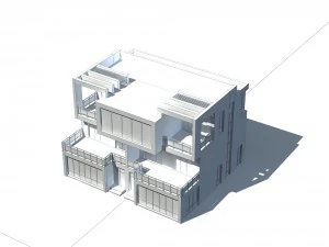 urban architecture - private villas 41 3D Model