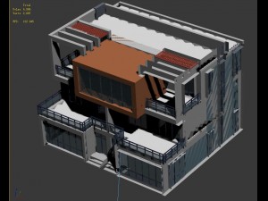 urban architecture - private villas 41 Model 3D