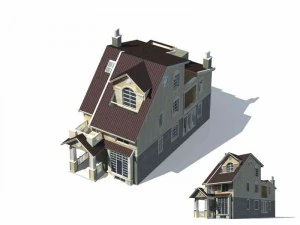 urban architecture - private villas 42 3D Model