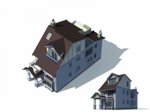 architettura urbana - ville private 45 Modello 3D