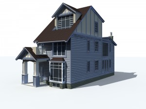 urban architecture - private villas 45 3D-Modell