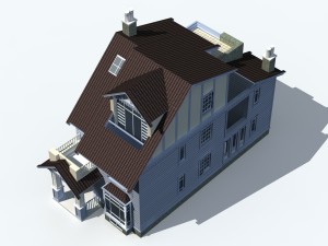 urban architecture - private villas 45 3D-Modell