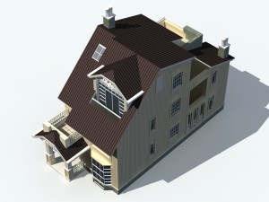 urban architecture - private villas 46 Model 3D