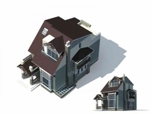 architettura urbana - ville private 47 Modello 3D