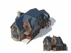 architettura urbana - ville private 54 Modello 3D