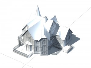 urban architecture - private villas 56 Modèle 3D
