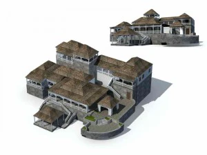 stedelijke architectuur - privévilla's 58 3D Model