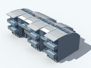 urban architecture - private villas 60 Model 3D