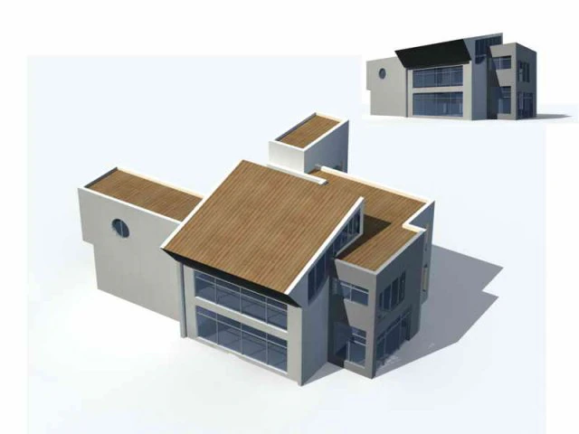 urban architecture - private villas 62 3D Model .c4d .max .obj .3ds .fbx .stl .blend 