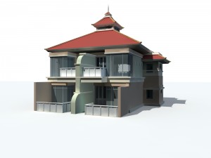urban architecture - private villas 64 Modello 3D