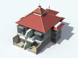 urban architecture - private villas 64 Modello 3D