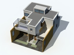 urban architecture - private villas 66 Modelo 3D