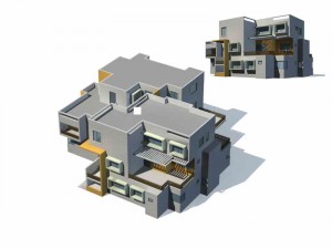 urban architecture - private villas 67 3D Model