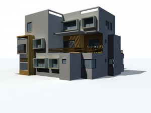 urban architecture - private villas 67 3D Model