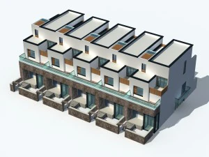 urban architecture - private villas 72 3D Model