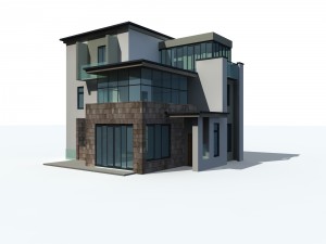 urban architecture - private villas 73 Modèle 3D