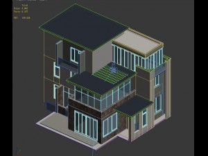 urban architecture - private villas 73 Modèle 3D