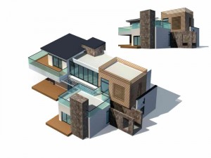 urban architecture - private villas 74 3D 모델