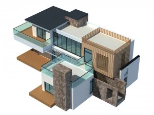 urban architecture - private villas 74 3D Model