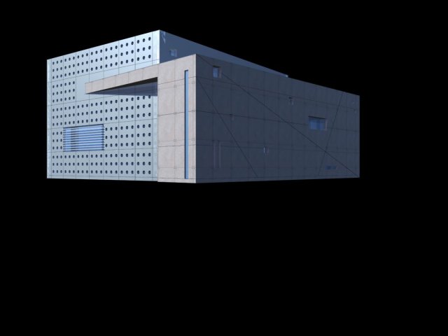 urban architecture - school office villas 3 3D मॉडल .c4d .max .obj .3ds .fbx .stl .blend 