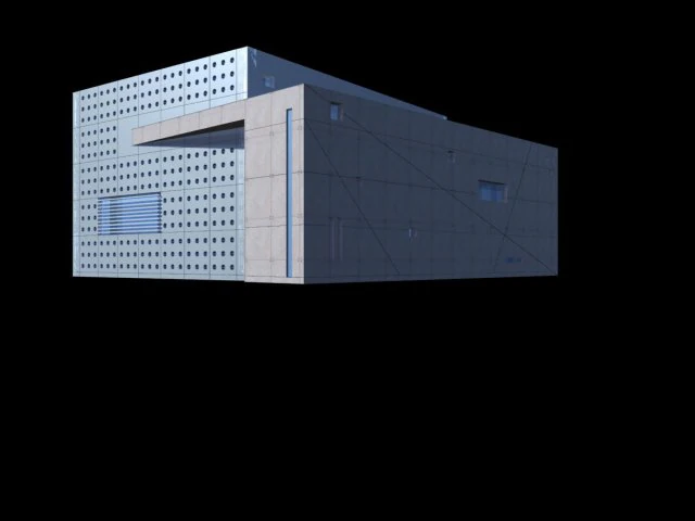 urban architecture - school office villas 3 3D Model .c4d .max .obj .3ds .fbx .stl .blend 