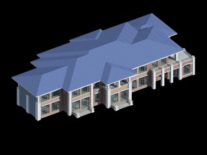 urban architecture - school office villas 10 Model 3D