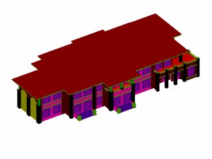 urban architecture - school office villas 10 3D Модель