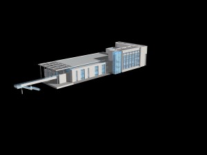 urban architecture - school office villas 23 3D Model
