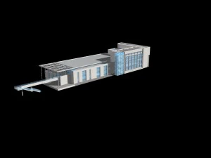 urban architecture - school office villas 23 3D Model