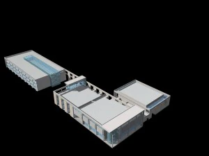 urban architecture - school office villas 24 3D Model