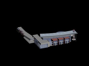 urban architecture - school office villas 25 Model 3D