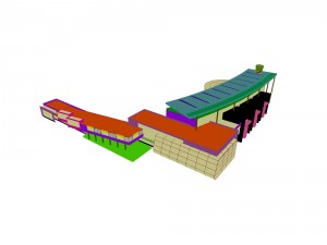 urban architecture - school office villas 25 3D Модель