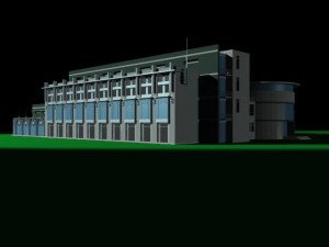 urban architecture - school office villas 27 3D Модель