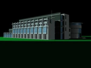 urban architecture - school office villas 27 3D Model