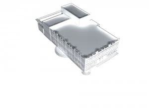 urban architecture - school office villas 29 3D Model