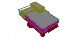 urban architecture - school office villas 29 3D Model