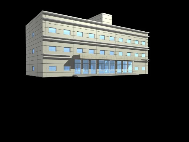 urban architecture - school office villas 30 3D Model .c4d .max .obj .3ds .fbx .stl .blend 