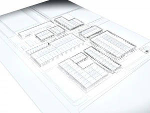 urban architecture - school office villas 30 3D Model