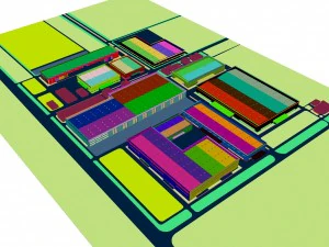 urban architecture - school office villas 30 3D Model