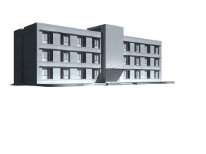 urban architecture - school office villas 31 3D Model