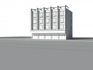 urban architecture - school office villas 32 3D-Modell