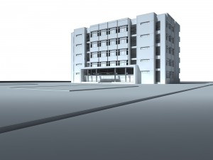 urban building-villa office school 034 Modello 3D