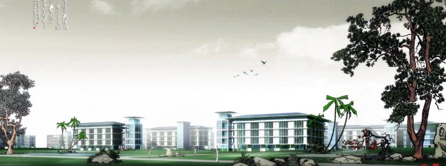 urban architecture - school office villas 35 3D Model .c4d .max .obj .3ds .fbx .stl .blend 