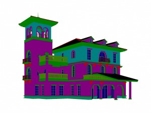 urban architecture - school office villas 38 3D Модель