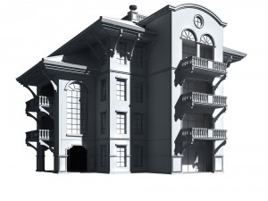 urban architecture - school office villas 39 Model 3D