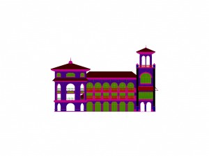 urban architecture - school office villas 40 3D मॉडल