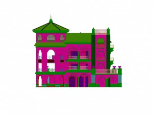 arquitectura urbana - villas de oficinas escolares 41 Modelo 3D