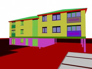 urban architecture - school office villas 44 3D Model