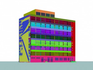 urban architecture - school office villas 48 3D Модель